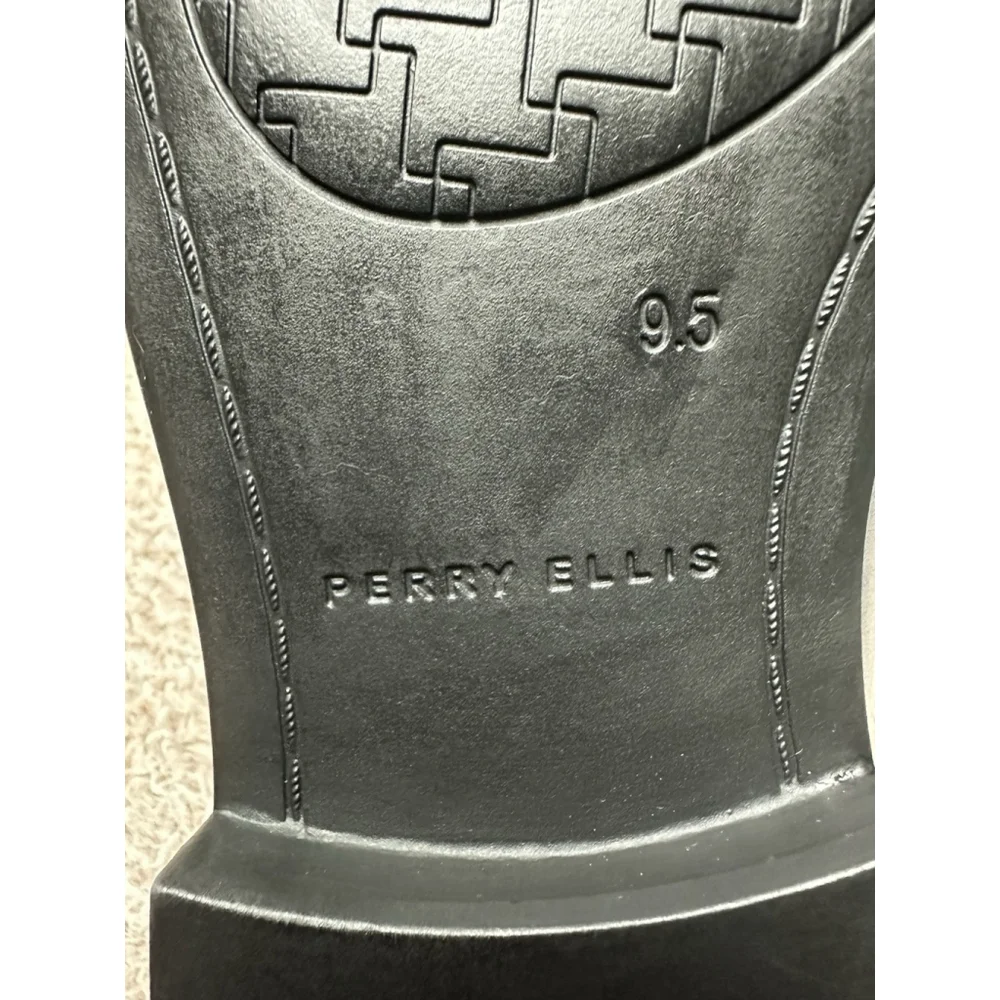 Perry Ellis Portfolio Shoes Black Ultra Foam Pablo Slip On Loafers Mens 9.5 M